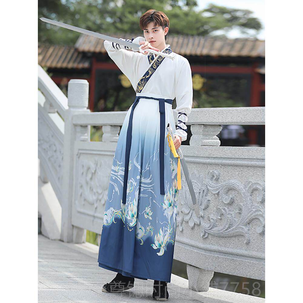 正品汉服唐服女改良男款汉男情侣古装演中国风装女侠客风出服古风