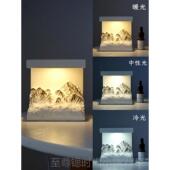 正品 无火日照金山扩香石香薰小夜灯件创女意实送闺蜜男生日礼物用