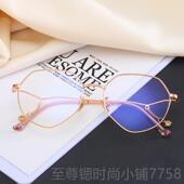 抗蓝光防辐疲劳脑近视电眼睛框 素颜平光眼镜女网射红潮款 正品 韩版