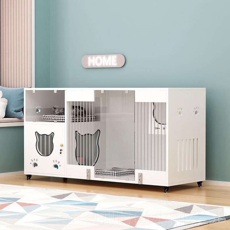 正品猫别实木猫寄养笼柜猫子物店展墅示宠柜猫房全景猫舍猫繁育笼