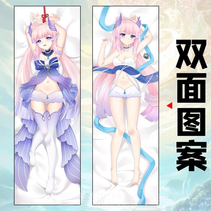 正品原神等抱枕八重神子胡桃甘雨二元人形枕周边次枕芯身抱套来图