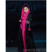 正品 演出服潮服舞模特T台走秀黑色拉丁赛袍浴定制定做log 童新儿款