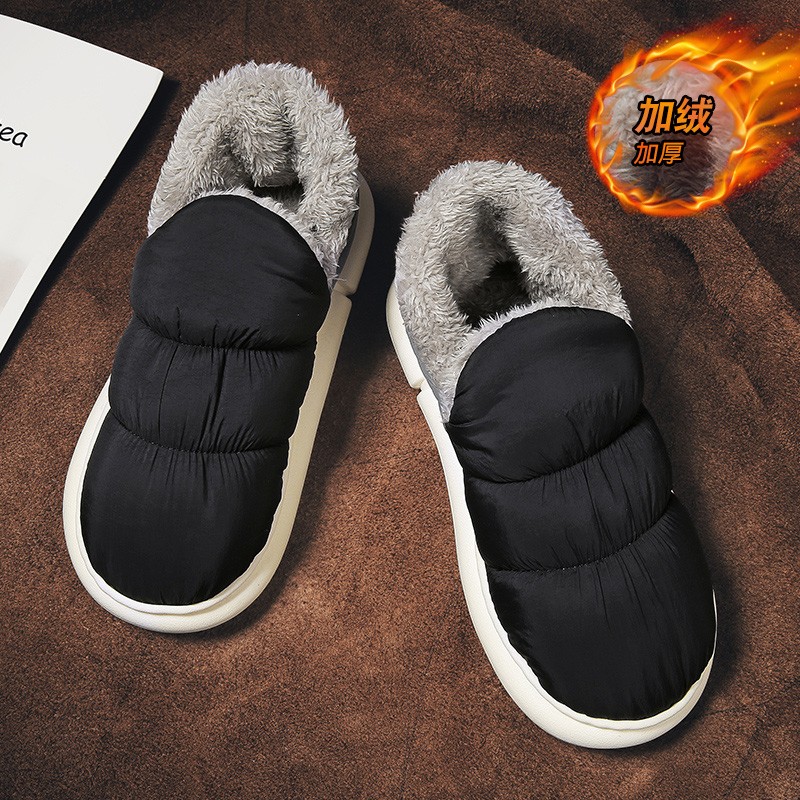 蹬防水防滑厚底青少年棉鞋潮