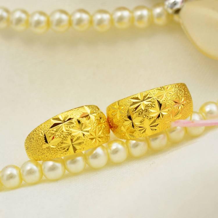 中年妇女耳环妈妈款适合戴的人带气质黄金不掉色24k