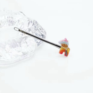 2026年新款 减龄发夹 高级感树脂小马一字夹10cm卡扣夹精致百搭时尚