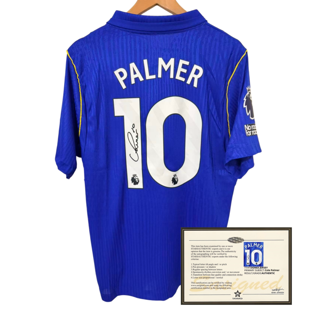 2627切尔西主场 帕尔默球衣签名印签夏季短袖足球服soccer jersey - 实物图