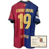 25巴萨亚马尔印签签名球衣football jersey