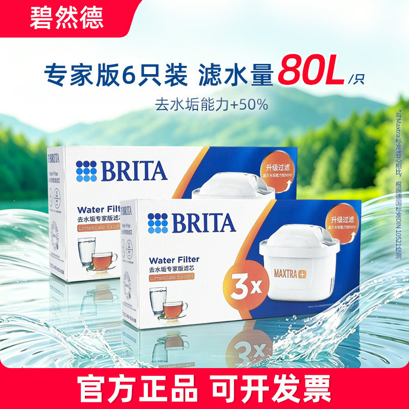 Brita 碧然德净水壶滤水壶家用专家版滤芯6只装