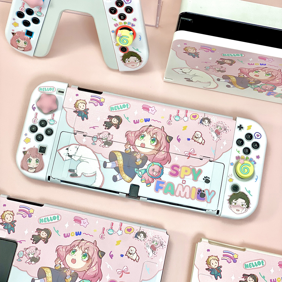 任天堂SWITCH OLED保护壳NS续航Switch2保护套可插底座壳 阿娜比