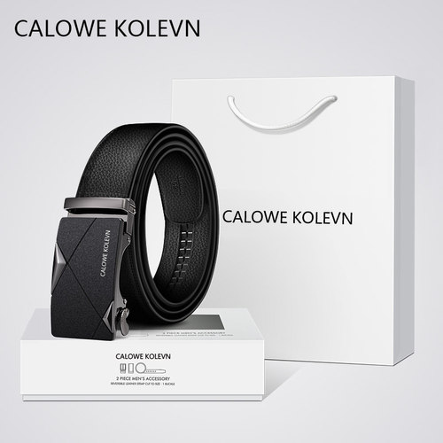 英国品牌皮带男真皮自动扣