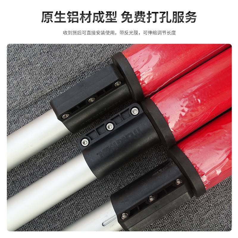 红门道闸杆泡沫圆杆圆形道闸杆红白杆防撞杆停车场道闸杆挡车栏杆