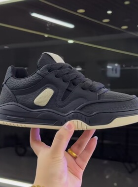 qn大码快手同款时尚百搭运动鞋2025秋冬季新款加绒保暖休闲鞋潮男