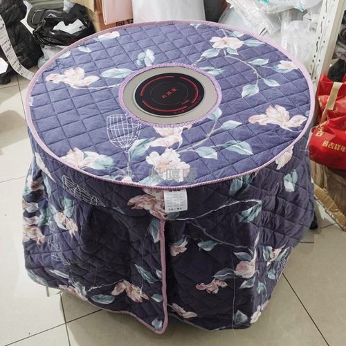 家用加厚圆形烤火罩烤火炉桌罩饭店电炉罩圆形桌子罩套圆桌子桌布