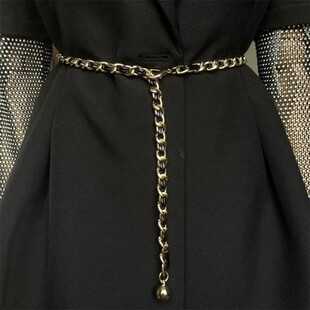 饰 聚酯纤维细腰带百搭装 小香风女款 腰链