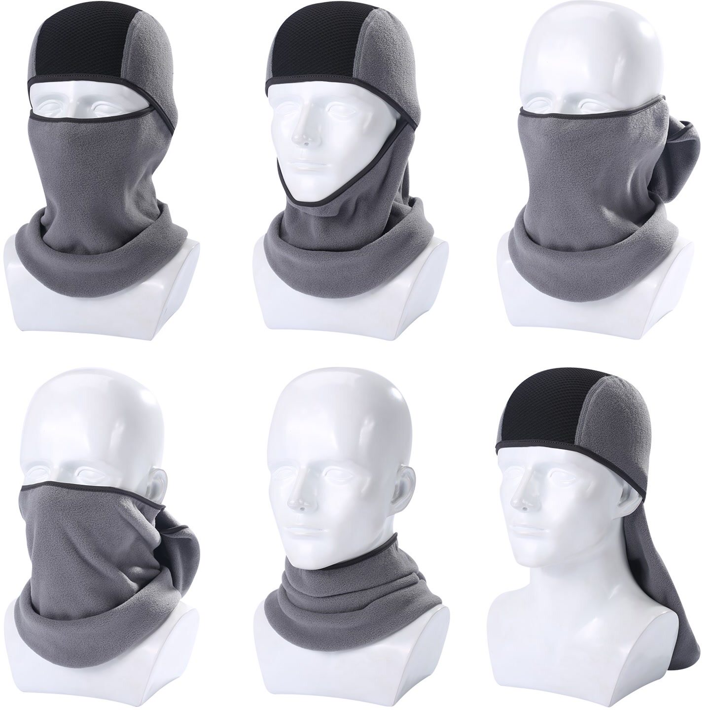 후드 마스크 전면 따뜻한 사이클링 방풍 마스크 가을 겨울 목 스카프 낚시 및 스키 후드