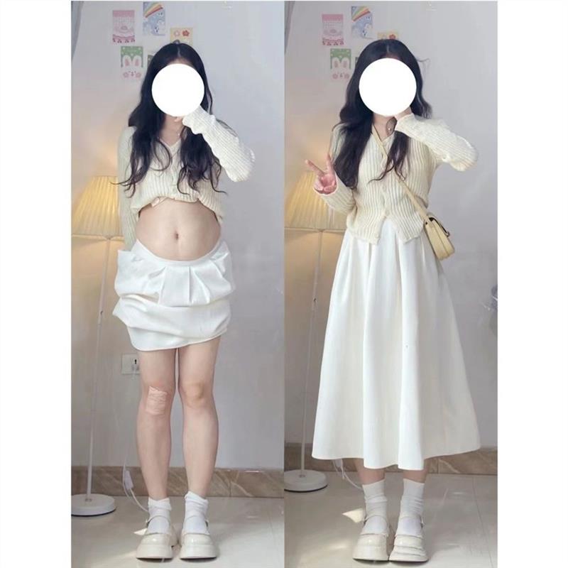 秋季套装女2024早秋上衣遮胯显瘦半身裙入秋穿搭一整套洋气春秋款