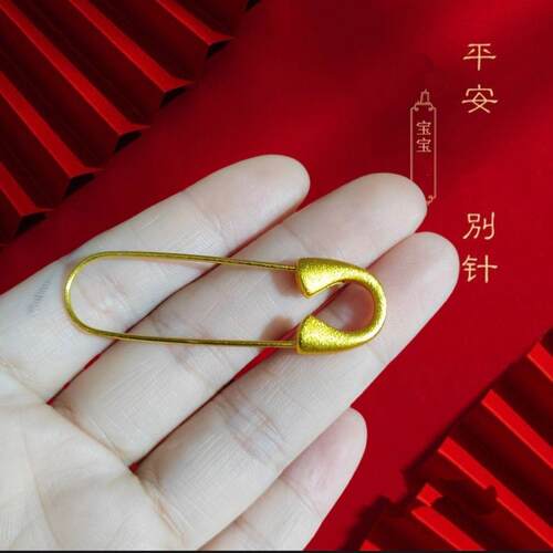宝宝古法沙金手工胸针