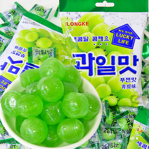 韩式青提味硬糖网红爆款喜糖
