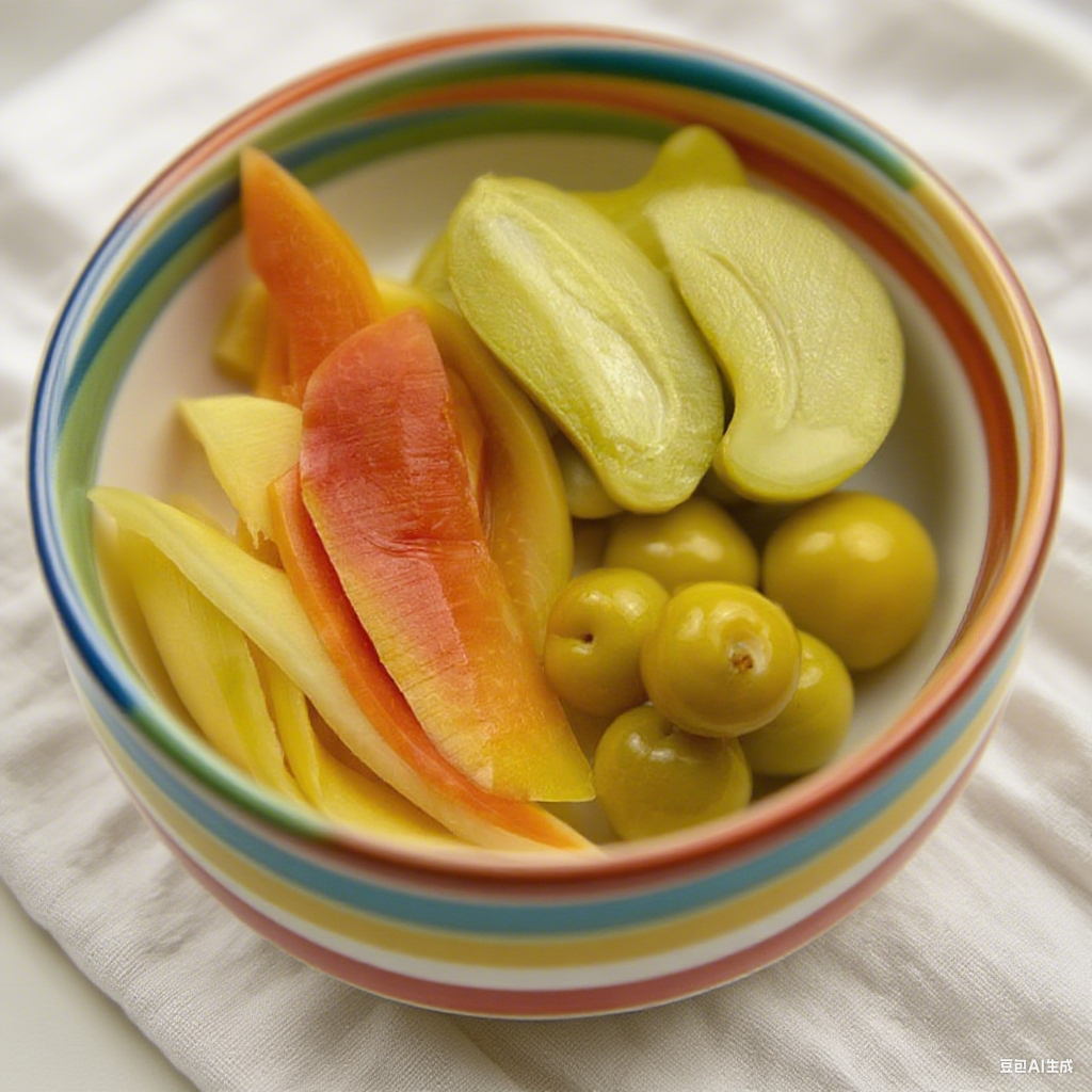 【送椒盐竹签】广西酸野混合装腌酸李果李子芒果木瓜甜酸开胃脆口