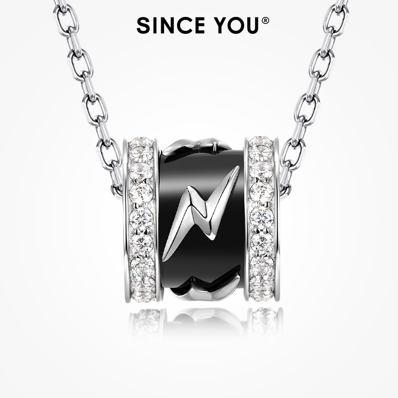 SinceYou闪电路路通项链女纯银