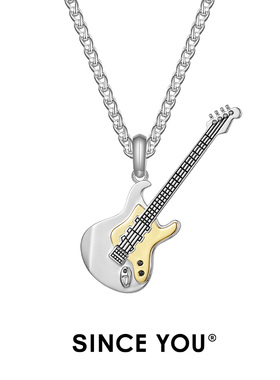 SinceYou摇滚吉他项链男女同款