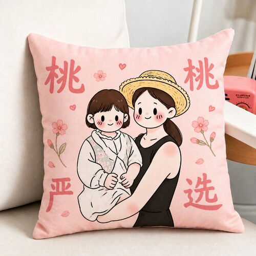 【桃桃生日礼物】抱枕可拆成毯子 展开尺寸105x145 ±5
