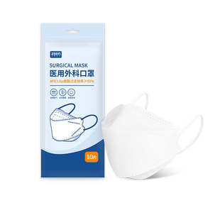 中森医用口罩KF94一次性柳叶型3d立体口罩防护鱼嘴防蹭妆网红口罩