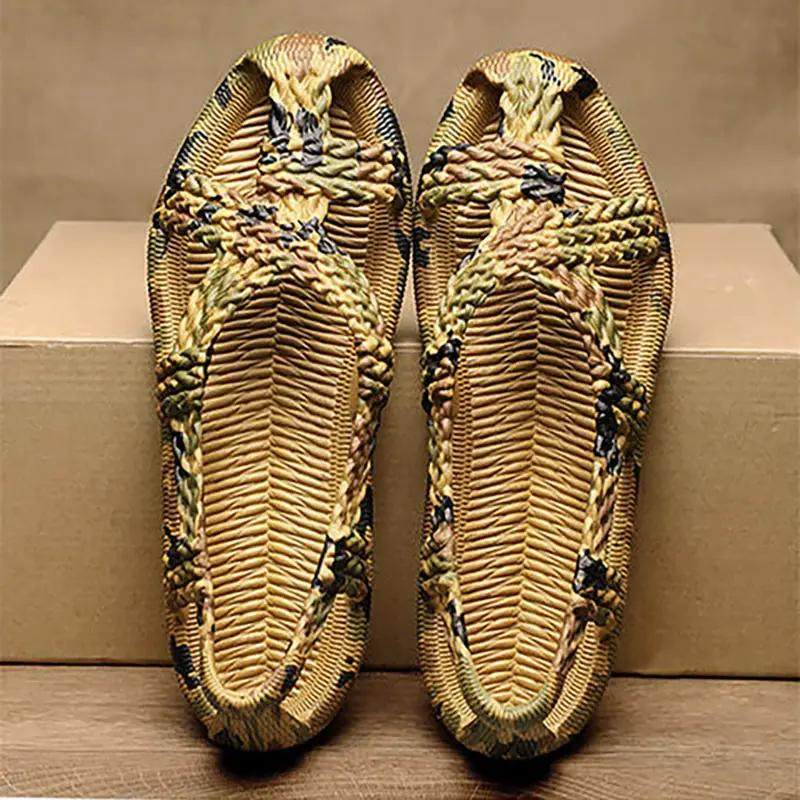 凉鞋夏季男仿草编凉鞋情侣透气沙滩防滑软底休闲开车运动洞洞鞋子,流行男鞋,休闲凉鞋,淘宝优惠券,粉丝福利购,淘宝优惠卷