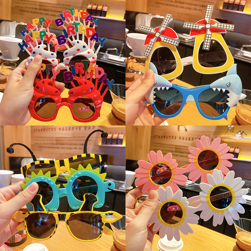 生日派对搞怪网红墨镜宝宝拍照