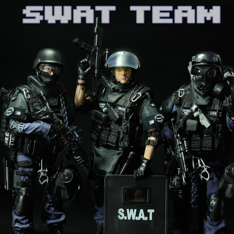 pattiz仿真工艺军事关节人偶1/6比例te警wat兵人模型玩具