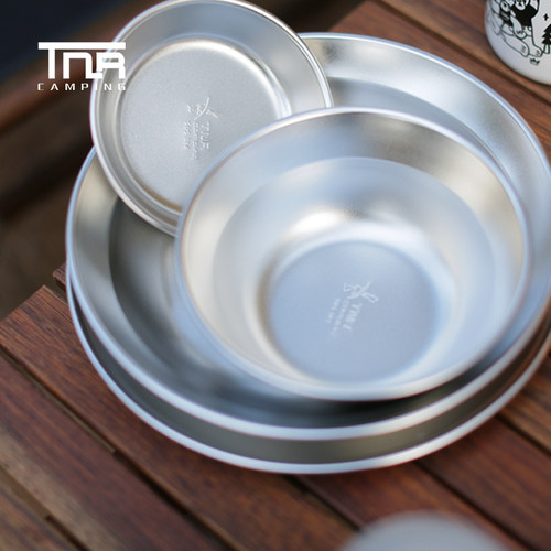 tnr户外不锈钢餐盘碗家用露营
