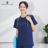 Эластичная быстросохнущая униформа медсестры, комбинезон, круглый воротник