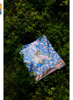 皇锦文创·仿真丝缎面手提袋单肩背包-梅花大凤HG33492