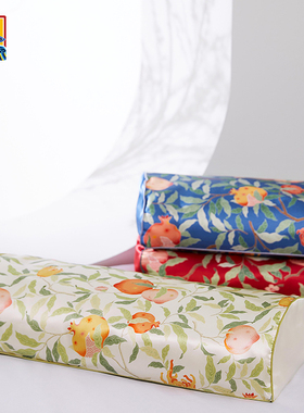 【皇锦】真丝印花半圆荞麦枕护颈椎助睡眠-四季三多系列HJ11676