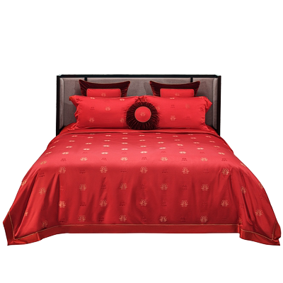 皇锦提花缎双人被套四件套-鸳鸯