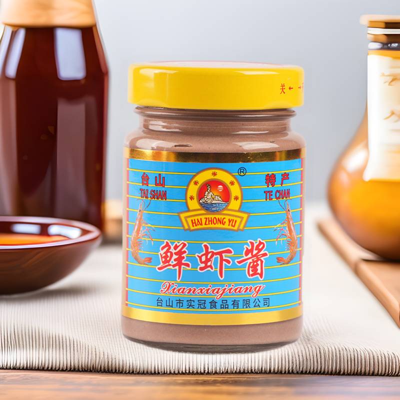 虾酱台山特产虾子酱广东虾仔酱臭咸蟹酱佐餐拌饭酱酱料鲜甜下饭