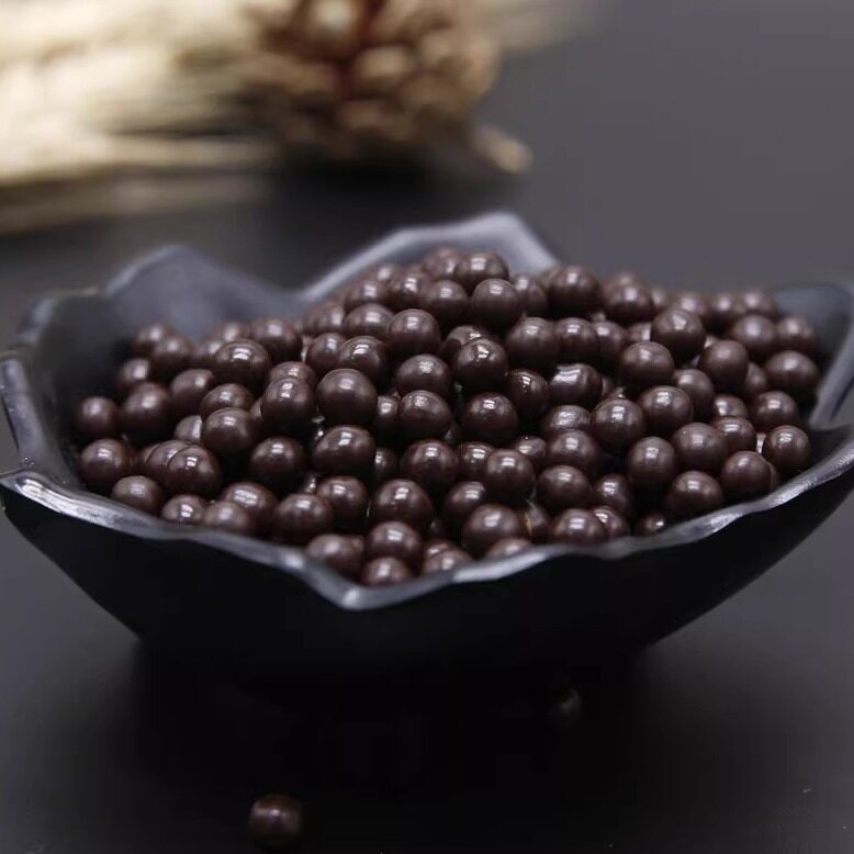 法国进口法芙娜香脆珍珠空心黑白巧克力球烘焙原料装饰