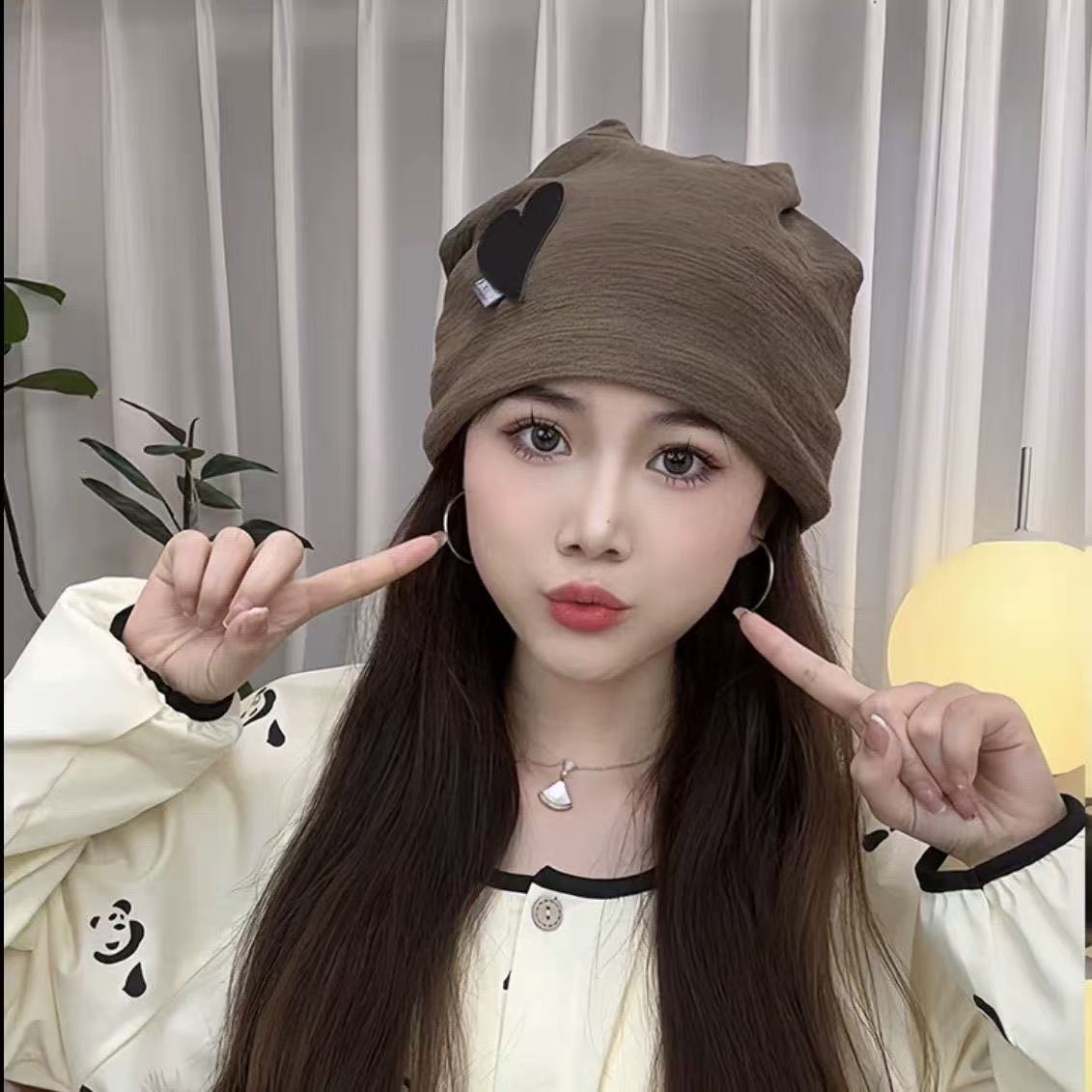 春夏季女款韩版薄透气防风帽时尚