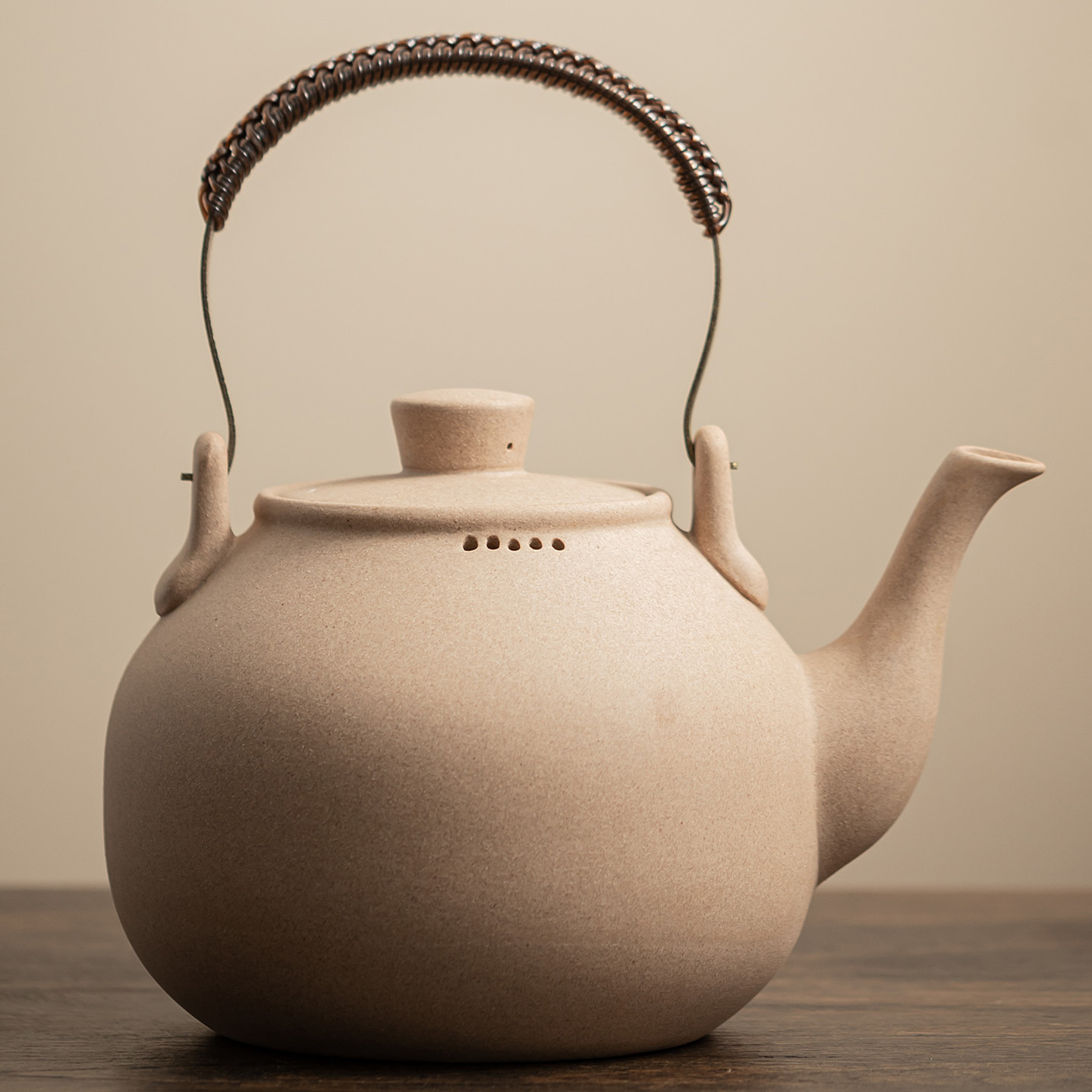 2L大容量原矿提梁壶煮茶壶