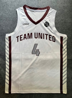 美式球衣数码印定制EYBL联赛TEAMTHAD队服定制聚酯纤维透气吸汗