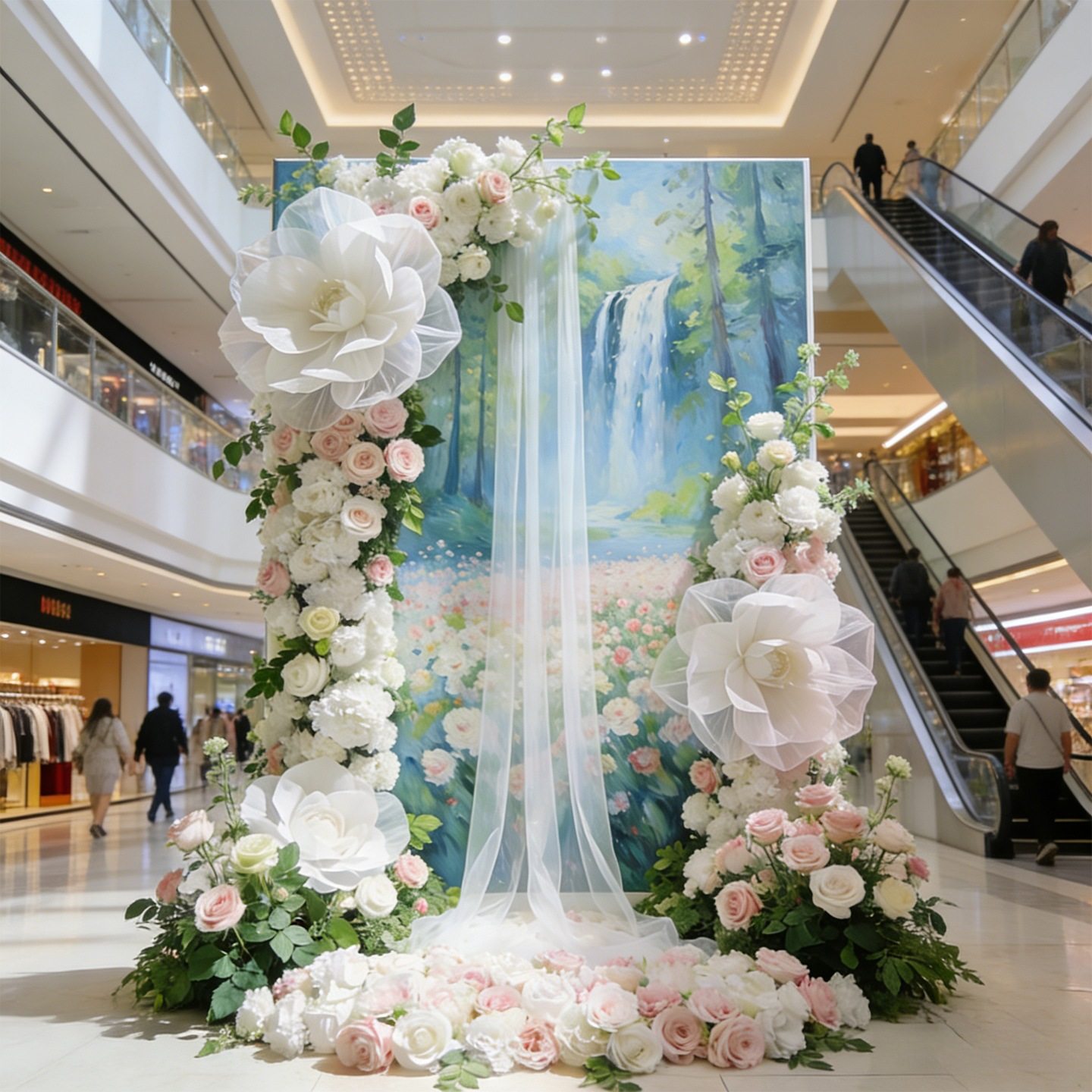 森系仿真花感婚礼服装店橱窗商场布置瀑布花高档花艺摆件造景美陈,节庆用品/礼品,装扮布置套餐,淘宝优惠券,粉丝福利购,淘宝优惠卷