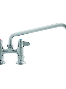 T&S美国天仕冷热摇臂全铜商用水龙头5F-4DLS10酒店餐厅酒吧耐用