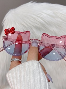 卡通遮阳镜小孩眼镜儿童太阳镜女童防紫外线宝宝眼镜男童墨镜可爱