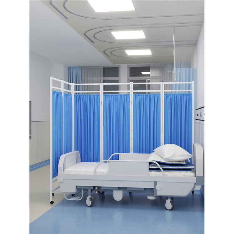 医用屏风医院医疗诊所卫生室隔断美容铁布艺推拉移动折叠带轮折屏
