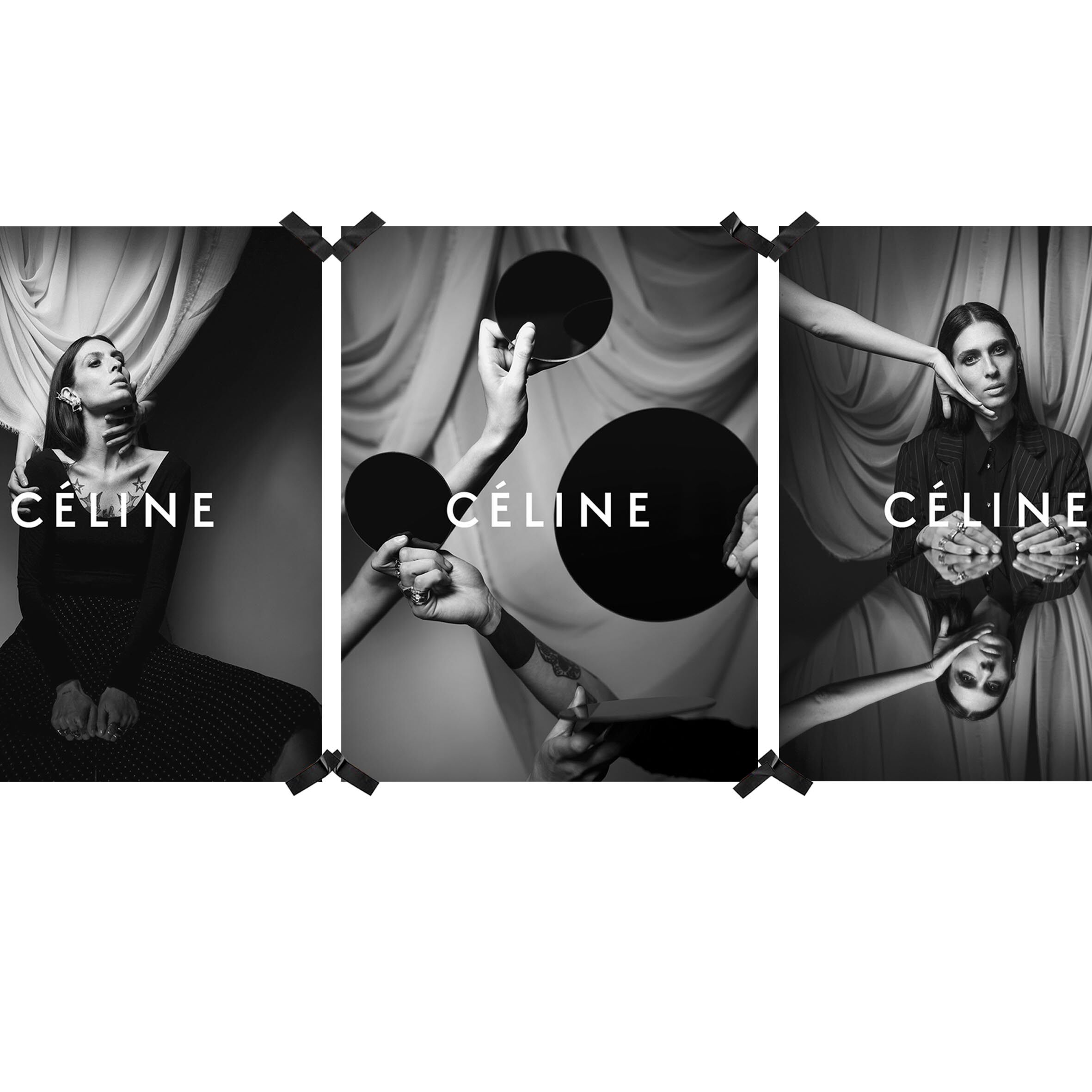 atd高冷模特摄影风 服装店直播间工作室 装饰画纸质海报墙饰ins风