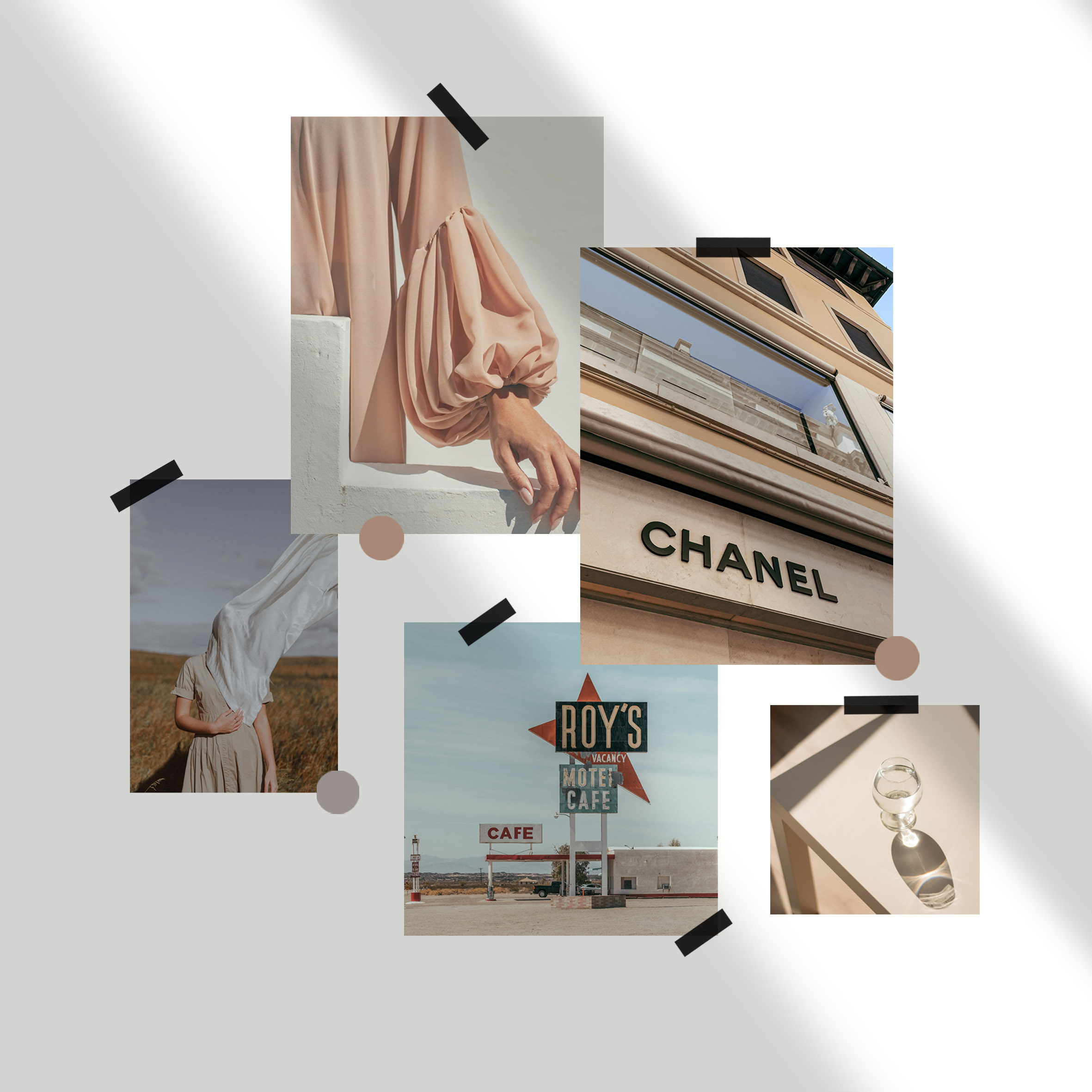 atd温柔色系复古质感服装店卡片