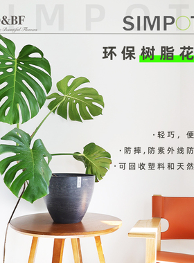 bdbf官方店SIMPOTS树脂植物兰花大容量简约欧式室内外桌面花盆