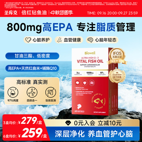 升级款红钻鱼油97%纯度