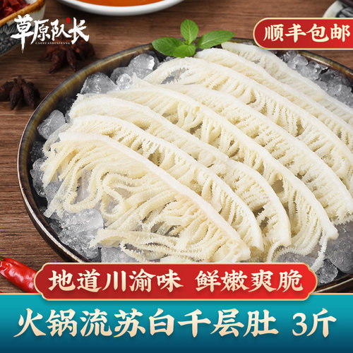 草原队长新鲜白千层肚丝