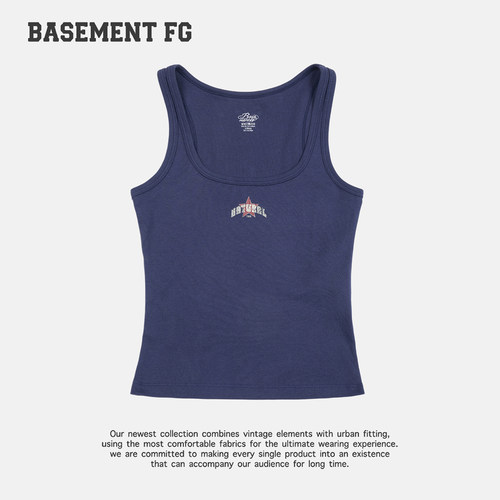 BASEMENTFG美式复古吊带背心女运动辣妹风261010091030